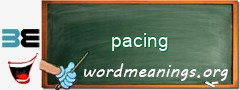 WordMeaning blackboard for pacing